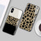 Carcasa de Vidrio con Estampado de Leopardo para Celular