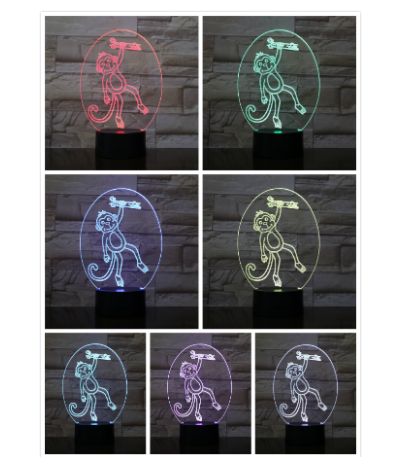 Lámpara 3D con Efecto de Luz - Image 2