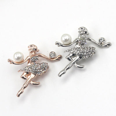 Broche Bailarina Brillante con Cristales