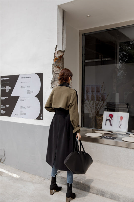 Gabardina Midi con Cordones para Mujer - Image 5