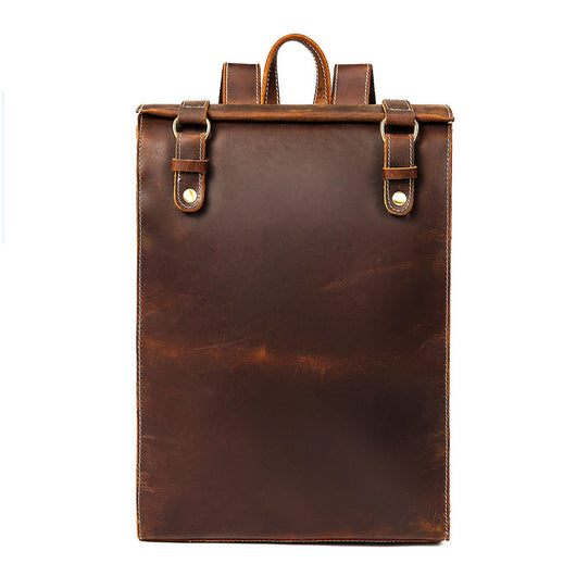 Mochila Escolar de Cuero Premium - Bolso Profesional de Primera Capa - Image 12