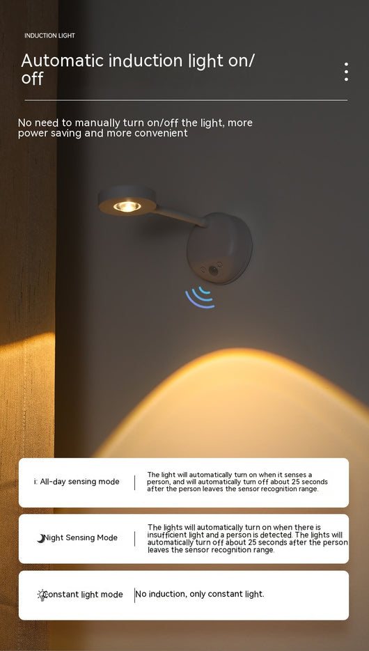Lámpara de Pared Inductiva Recargable sin Cables ni Perforaciones - Image 12