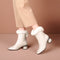 Botas de Cuero con Forro de Lana - Botines Cálidos para Otoño e Invierno