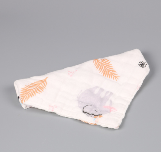 Babero Triangular de Gasa de Algodón para Bebé