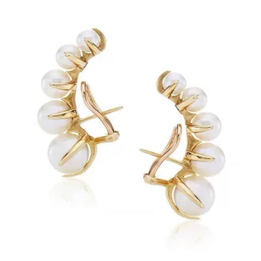 Aretes Michel Lobe con Envolvente de Pedrería - Image 2