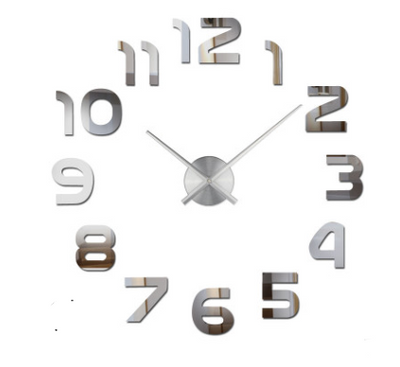 Reloj de Pared 3D con Espejo - Diseño Moderno y Personalizable