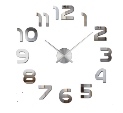 Reloj de Pared 3D con Espejo - Diseño Moderno y Personalizable