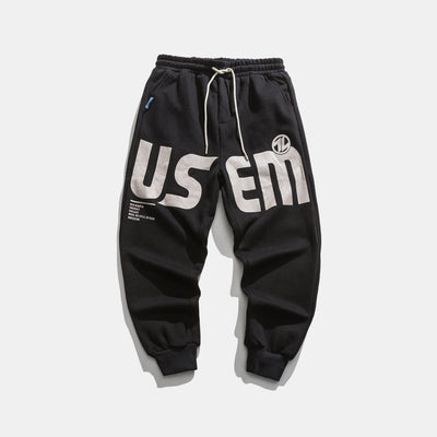 Pantalones Deportivos Rectos Oversize de Tela Gruesa