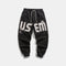 Pantalones Deportivos Rectos Oversize de Tela Gruesa