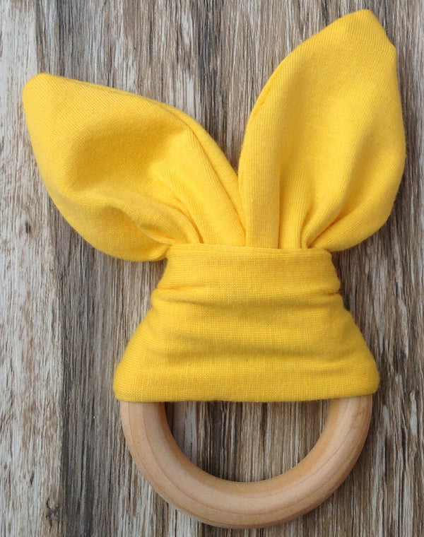 Mordedor de Madera Natural Hecho a Mano para Bebés
