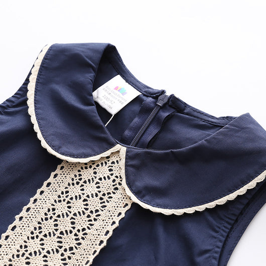 Vestido Elegante con Cuello Bebé - Image 5