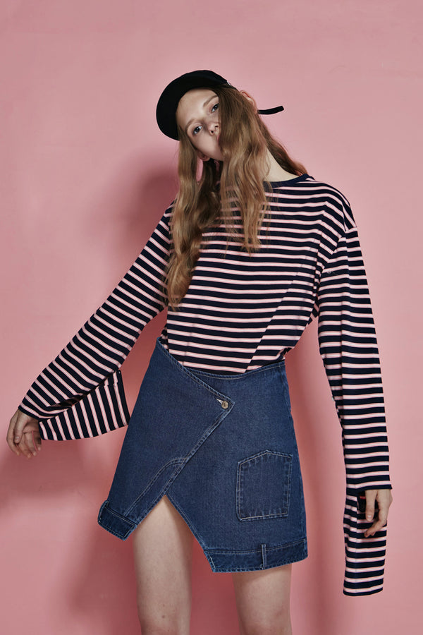 Falda Drap Elegante