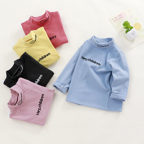 Camiseta Infantil Cuello Alto Manga Larga
