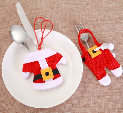 Juego de 6 Soportes para Cubiertos Navideños - Decoración Festiva de Mesa - Image 8