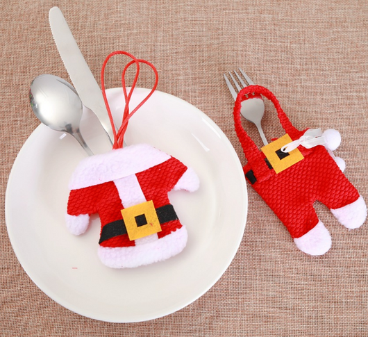Juego de 6 Soportes para Cubiertos Navideños - Decoración Festiva de Mesa - Image 8