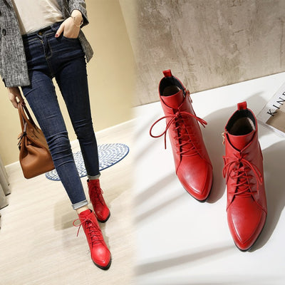Botines Cortos Estilo Europeo para Mujer - Image 4