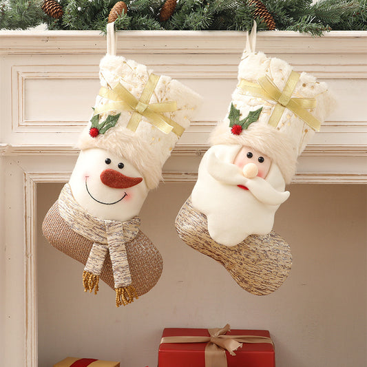 Calcetines Navideños Estilo Nórdico Blanco - Image 2