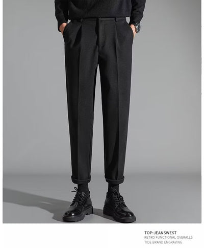 Pantalones Casuales Slim Fit en Lana para Hombre - Image 27