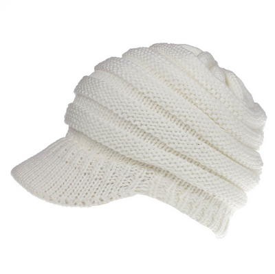 Gorro Tejido con Agujero para Coleta - Beanie Cálido para Mujer Otoño Invierno - Image 16