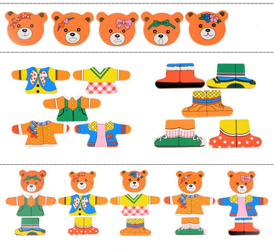 Oso de Madera para Vestir - Puzzle Educativo Infantil - Image 9