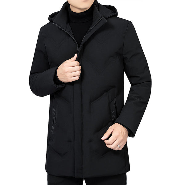 Abrigo de Algodón para Hombre Maduro - Chaqueta de Invierno Casual