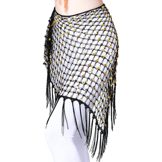 Cinturón de Cadera con Lentejuelas y Borlas para Danza - Image 18