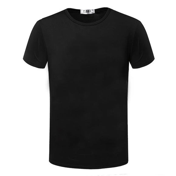 Camiseta Slim Fit Cuello Redondo Manga Corta para Hombre