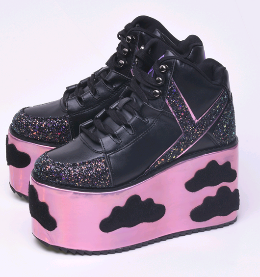 Zapatos Plataforma con Lentejuelas Negras - Estilo Cloud YRU - Image 8