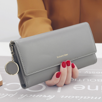 Cartera Larga para Mujer con Colgante - Diseño Japonés y Coreano Multifunción - Image 6