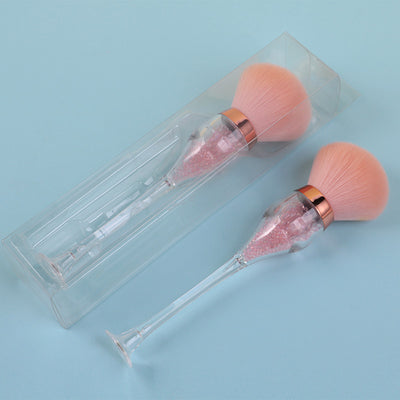 Brocha de Maquillaje Fluida Forma Copa de Vino - Aplicador Profesional de Polvo y Rubor - Image 14