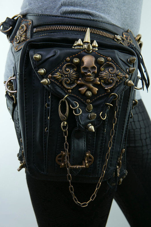 Bolsa Mensajero Calavera - Riñonera Versátil Multiusos