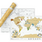 Mapa Mundi para Rascar con Notas de Viaje