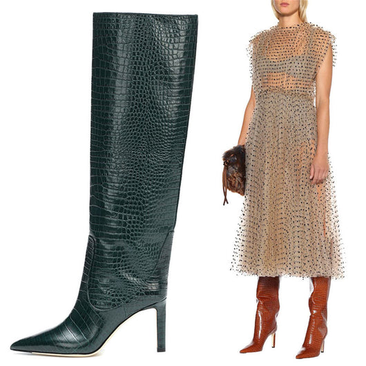 Botas Altas de Moda Talla Grande - Estilo Elegante y Cómodo