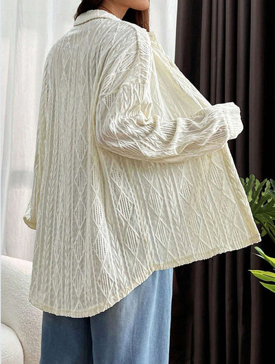 Camisa Suelta Oversize para Mujer - Abrigo Versátil - Image 11