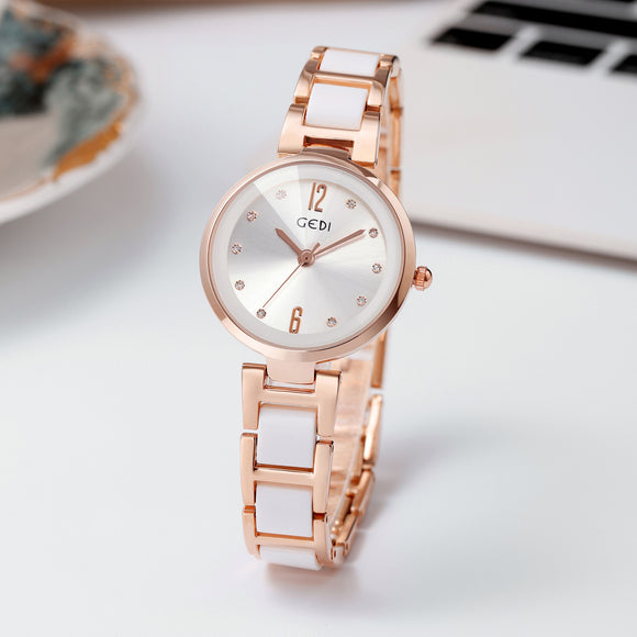 Reloj de Cuarzo Impermeable Elegante para Mujer
