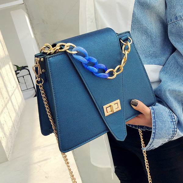 Bolso Bandolera de Cadena con Asa Simple para Mujer