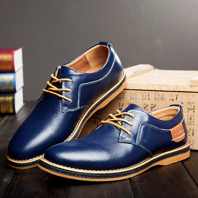 Oxfords Rippled Leather Leu