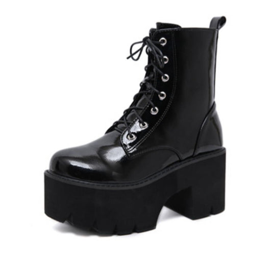 Botas de Tacón Alto con Cordones - Image 2