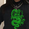 Playera Estampada Qinglong de Manga Corta
