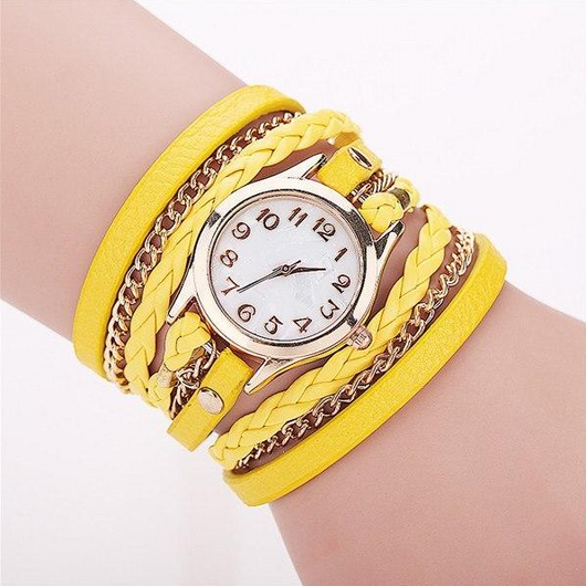 Reloj Pulsera de Cuero PU con Correa Enrollable - Image 14