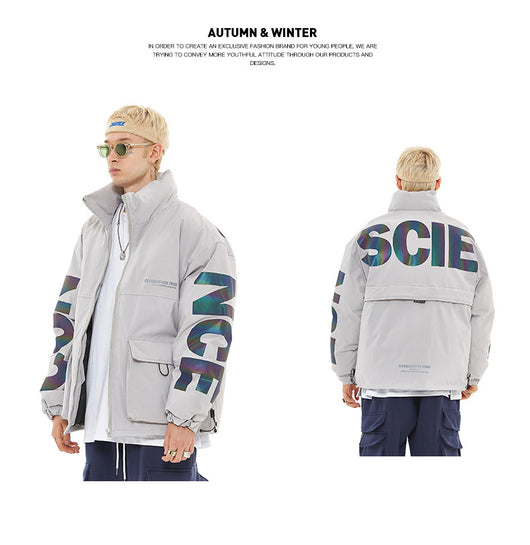 Abrigo de Algodón para Hombre con Tecnología de Película Reflectante - Image 3