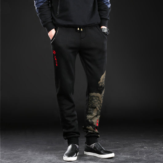 Pantalones Largos de Brodado Chino - Comodidad y Estilo para Hombre - Image 4