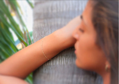Pulsera de cadena con cuentas de cobre - Image 3