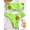 Bikini Deportivo con Cortes Laterales y Estampado de Estrellas