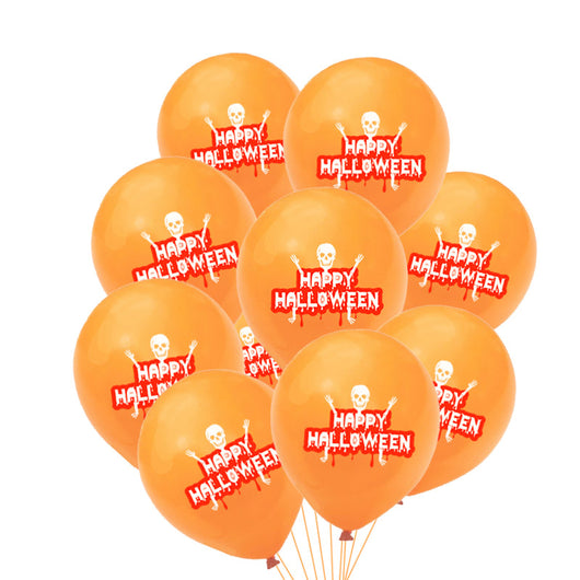 Juego de 10 Globos de Látex con Diseños de Halloween - Image 15