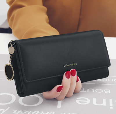 Cartera Larga para Mujer con Colgante - Diseño Japonés y Coreano Multifunción - Image 4