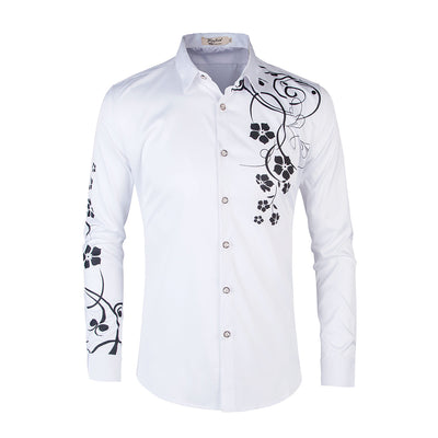Camisa Slim Fit Coreana de Manga Larga para Hombre - Image 2