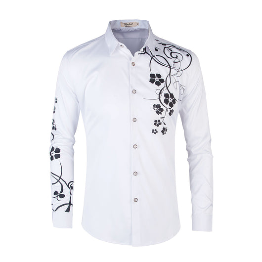 Camisa Slim Fit Coreana de Manga Larga para Hombre - Image 2