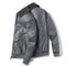 Chaqueta de Cuero para Hombre con Cuello de Piel y Forro Polar