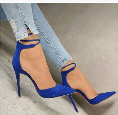 Sandalias de Tacón Alto con Detalles Calados y Remaches - Tallas Grandes - Image 4